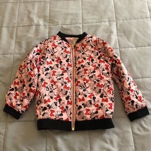 Disney MINNIE MOUSE Puffy Hooded Coat Jacket Size 3T 4T Girls Costume Polka Dot